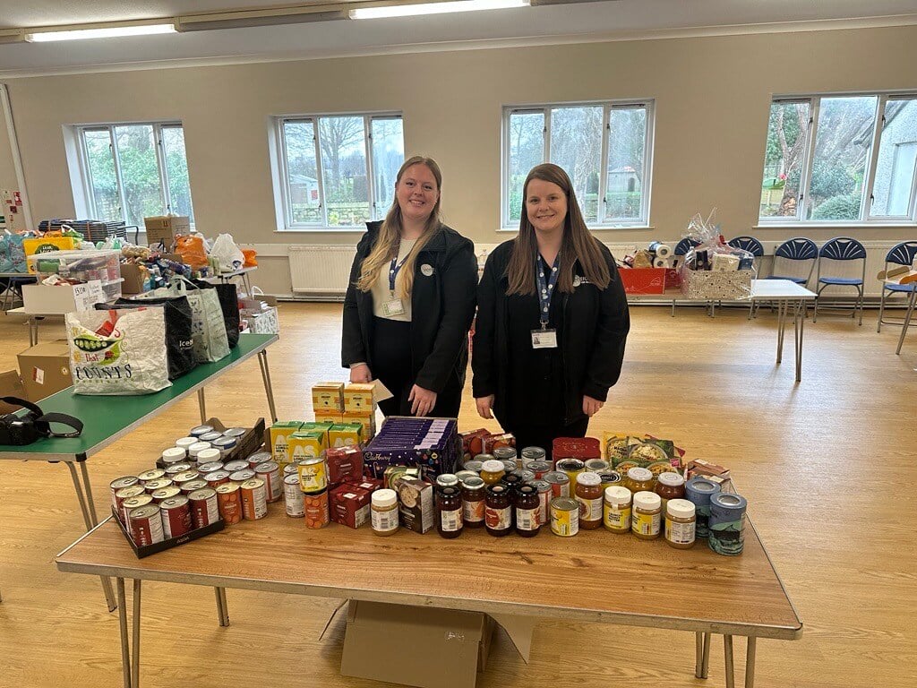 Plympton Foodbank - Chloe and Kathryn